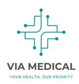 Логотип (бренд, торговая марка) компании: ТОО Via Medical в вакансии на должность: Администратор ресепшен в городе (регионе): Алматы