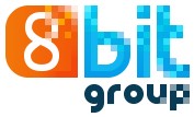 Логотип (бренд, торговая марка) компании: 8bit group в вакансии на должность: Верстальщик landing page в городе (регионе): Москва
